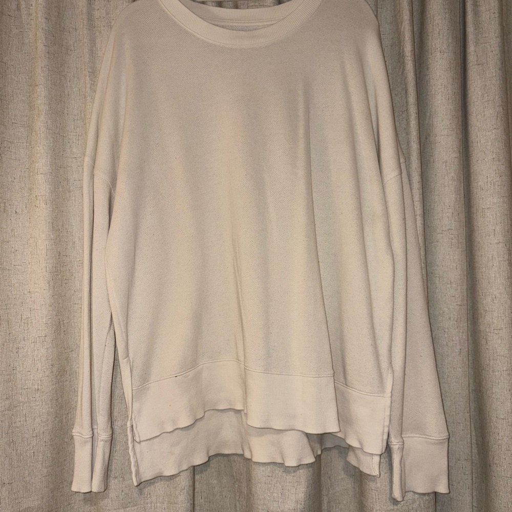 Time and Tru Textured Beige Top